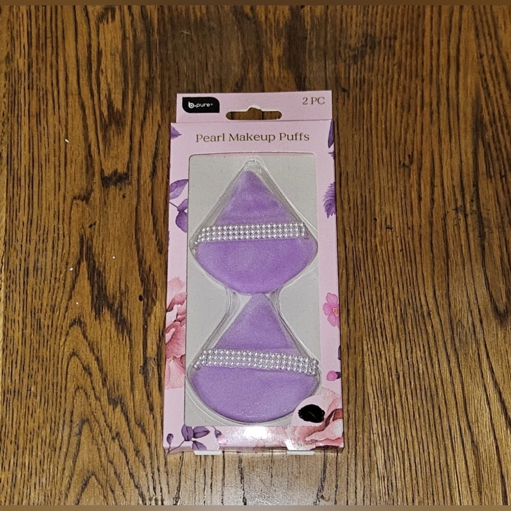 2pk Purple Pearl Makeup Puffs BNIB